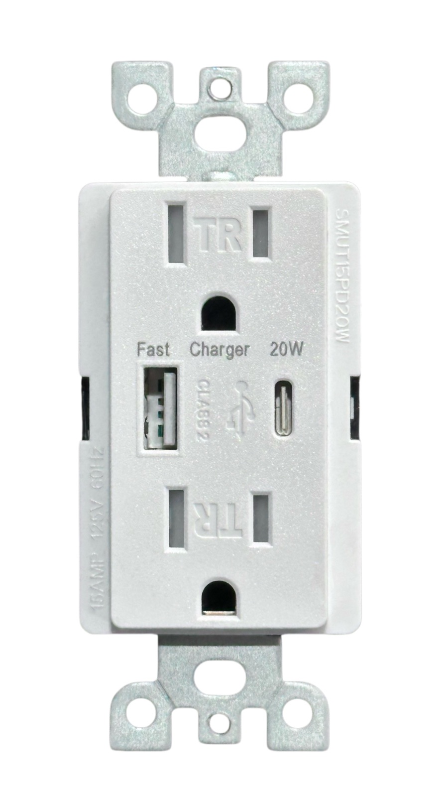 15A 薄型 USB 插座, 款型号 SMUT15